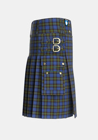 Utility_MacLaurin_of_Brioch_Tartan_344_kilt_right_image_with_pleated_design_and_adjustable_buckles_for_men