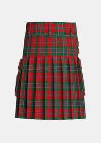 Utility_MacLean_Two_Tartan_1143_kilt_back_image_with_pleated_design_and_adjustable_buckles_for_men