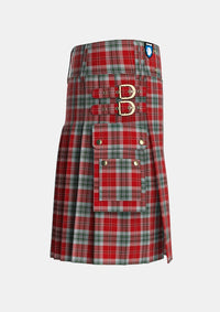Utility_MacLean_of_Duart_Dress_2_Tartan_1210_kilt_right_image_with_pleated_design_and_adjustable_buckles_for_men