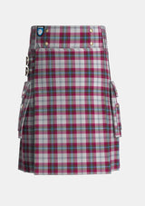 Utility_MacLean_of_Duart_Dress_4_Tartan_59_kilt_front_image_with_pleated_design_and_adjustable_buckles_for_men