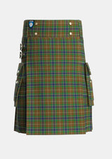 Utility_MacLean_of_Kingairloch_Personal_Tartan_61_kilt_front_image_with_pleated_design_and_adjustable_buckles_for_men
