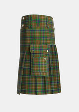 Utility_MacLean_of_Kingairloch_Personal_Tartan_61_kilt_left_image_with_pleated_design_and_adjustable_buckles_for_men