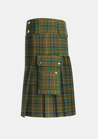 Utility_MacLean_of_Kingairloch_Personal_Tartan_61_kilt_left_image_with_pleated_design_and_adjustable_buckles_for_men