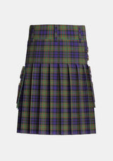 Utility_MacLellan_2_Tartan_323_kilt_back_image_with_pleated_design_and_adjustable_buckles_for_men