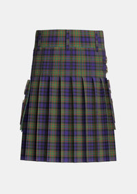Utility_MacLellan_2_Tartan_323_kilt_back_image_with_pleated_design_and_adjustable_buckles_for_men