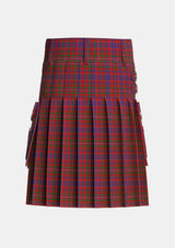 Utility_MacLeod_Red_Tartan_496_kilt_back_image_with_pleated_design_and_adjustable_buckles_for_men