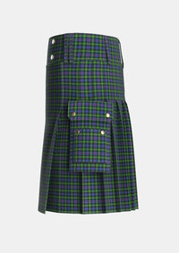 Utility_MacLeod_of_Gesto_2_Tartan_280_kilt_left_image_with_pleated_design_and_adjustable_buckles_for_men