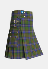 Utility_MacMillan_Hunting_2_Tartan_668_kilt_side_image_with_pleated_design_and_adjustable_buckles_for_men