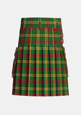 Utility_MacMillan_Society_of_Glasgow_Tartan_1271_kilt_back_image_with_pleated_design_and_adjustable_buckles_for_men