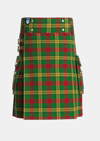 Utility_MacMillan_Society_of_Glasgow_Tartan_1271_kilt_front_image_with_pleated_design_and_adjustable_buckles_for_men