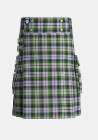 Utility_MacNaughton_Dress_Tartan_1434_kilt_front_image_with_pleated_design_and_adjustable_buckles_for_men