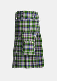 Utility_MacNaughton_Dress_Tartan_1434_kilt_left_image_with_pleated_design_and_adjustable_buckles_for_men