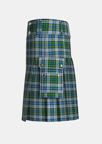 Utility_MacNeil_Dress_Tartan_1974_kilt_left_image_with_pleated_design_and_adjustable_buckles_for_men