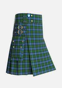 Utility_MacNeil_of_Barra_Chief_Tartan_1839_kilt_side_image_with_pleated_design_and_adjustable_buckles_for_men