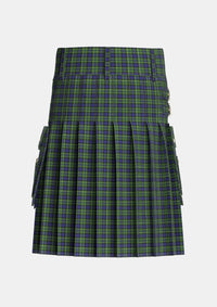 Utility_MacNeil_of_Colonsay_1_Tartan_196_kilt_back_image_with_pleated_design_and_adjustable_buckles_for_men