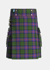 Utility_MacNeil_of_Colonsay_2_Tartan_804_kilt_front_image_with_pleated_design_and_adjustable_buckles_for_men