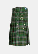 Utility_MacNeish_Hunting_Tartan_3510_kilt_right_image_with_pleated_design_and_adjustable_buckles_for_men