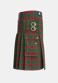 Utility_MacPhail_Blue_Bands_Tartan_1028_kilt_right_image_with_pleated_design_and_adjustable_buckles_for_men