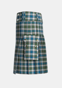 Utility_MacPhedran_Dress_Tartan_15144_kilt_left_image_with_pleated_design_and_adjustable_buckles_for_men
