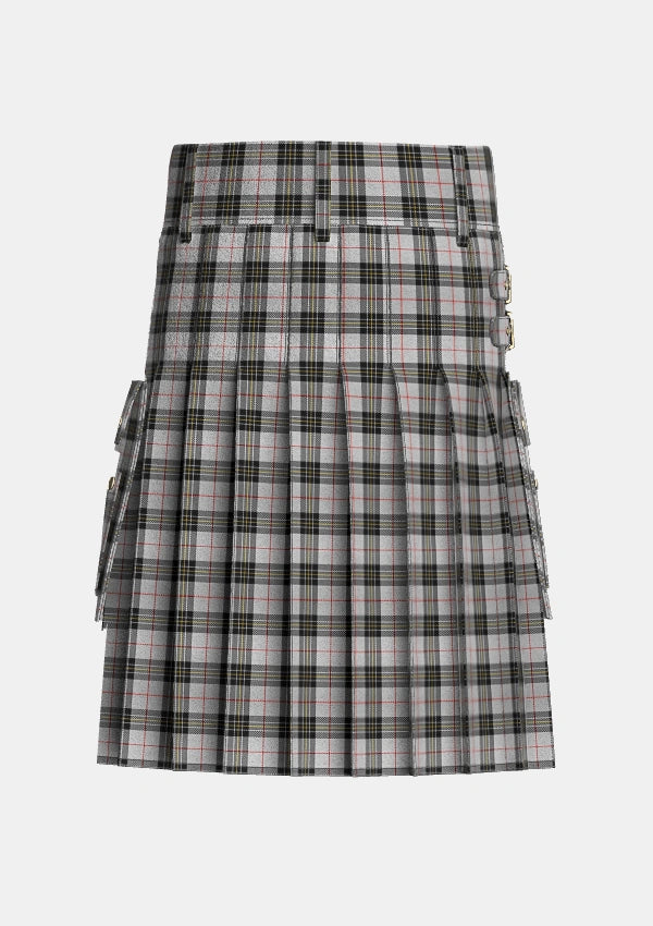 Utility_MacPherson_10_Tartan_1690_kilt_back_image_with_pleated_design_and_adjustable_buckles_for_men