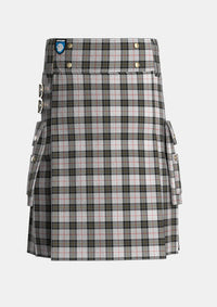 Utility_MacPherson_10_Tartan_1690_kilt_front_image_with_pleated_design_and_adjustable_buckles_for_men