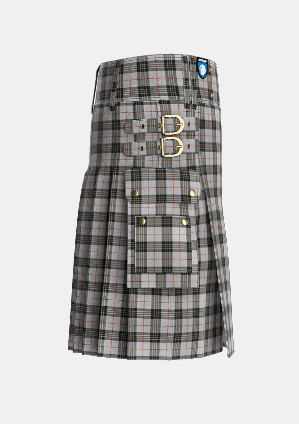 Utility_MacPherson_10_Tartan_1690_kilt_right_image_with_pleated_design_and_adjustable_buckles_for_men