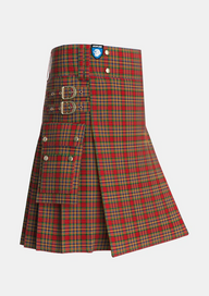 Utility_MacPherson_2_Tartan_681_kilt_side_image_with_pleated_design_and_adjustable_buckles_for_men