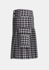 Utility_MacPherson_4_Tartan_1344_kilt_left_image_with_pleated_design_and_adjustable_buckles_for_men