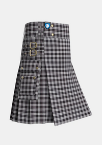 Utility_MacPherson_4_Tartan_1344_kilt_side_image_with_pleated_design_and_adjustable_buckles_for_men