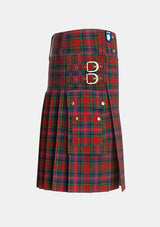 Utility_MacPherson_8_Tartan_1513_kilt_right_image_with_pleated_design_and_adjustable_buckles_for_men