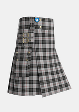 Utility_MacPherson_Dress_1842_Tartan_1872_kilt_side_image_with_pleated_design_and_adjustable_buckles_for_men
