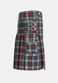Utility_MacPherson_Dress_Tartan_1615_kilt_right_image_with_pleated_design_and_adjustable_buckles_for_men