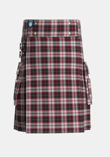 Utility_MacPherson_Tartan_548_kilt_front_image_with_pleated_design_and_adjustable_buckles_for_men