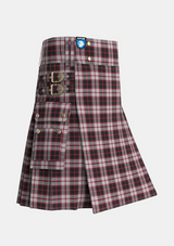 Utility_MacPherson_Tartan_548_kilt_side_image_with_pleated_design_and_adjustable_buckles_for_men