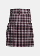 Utility_MacPherson_of_Pitmain_Tartan_3558_kilt_back_image_with_pleated_design_and_adjustable_buckles_for_men