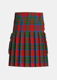 Utility_MacQuarrie_2_Tartan_858_kilt_back_image_with_pleated_design_and_adjustable_buckles_for_men