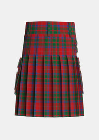 Utility_MacQuarrie_3_Tartan_454_kilt_back_image_with_pleated_design_and_adjustable_buckles_for_men