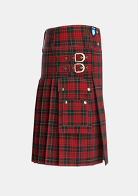 Utility_MacQueen_2_Tartan_1209_kilt_right_image_with_pleated_design_and_adjustable_buckles_for_men