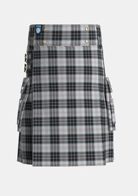 Utility_MacRae_Dress_2_Tartan_3570_kilt_front_image_with_pleated_design_and_adjustable_buckles_for_men