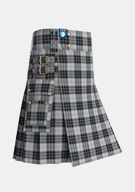 Utility_MacRae_Dress_2_Tartan_3570_kilt_side_image_with_pleated_design_and_adjustable_buckles_for_men