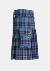 Utility_MacRaes_of_America_Tartan_7304_kilt_left_image_with_pleated_design_and_adjustable_buckles_for_men