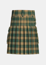 Utility_MacShane_Tartan_3571_kilt_back_image_with_pleated_design_and_adjustable_buckles_for_men