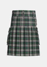 Utility_MacSheehy_Tartan_3572_kilt_back_image_with_pleated_design_and_adjustable_buckles_for_men