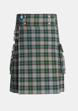 Utility_MacSheehy_Tartan_3572_kilt_front_image_with_pleated_design_and_adjustable_buckles_for_men