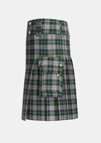 Utility_MacSheehy_Tartan_3572_kilt_left_image_with_pleated_design_and_adjustable_buckles_for_men