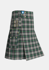 Utility_MacSheehy_Tartan_3572_kilt_side_image_with_pleated_design_and_adjustable_buckles_for_men