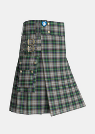 Utility_MacSheehy_Tartan_3572_kilt_side_image_with_pleated_design_and_adjustable_buckles_for_men