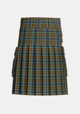 Utility_MacTavish_Thompson_Thomson_Hunting_Tartan_232_kilt_back_image_with_pleated_design_and_adjustable_buckles_for_men