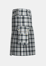Utility_MacTavish_of_Dunardry_Dress_Tartan_10731_kilt_left_image_with_pleated_design_and_adjustable_buckles_for_men