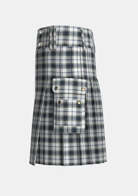 Utility_MacTavish_of_Dunardry_Dress_Tartan_10731_kilt_left_image_with_pleated_design_and_adjustable_buckles_for_men